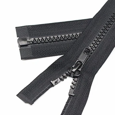Afbeelding van YaHoGa 2 stuks 50 cm deelbare ritssluitingen zwart kunststof ritssluiting voor jassen (50 cm)