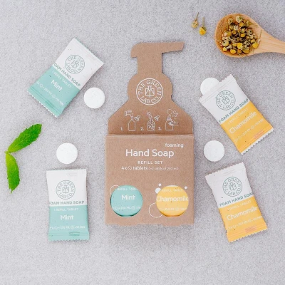Afbeelding van The Green Lab Co. Handzeep Tablet Refill Kamille &amp; Munt 4ST