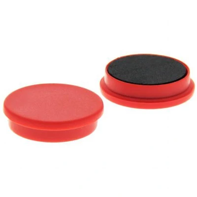 Afbeelding van Whiteboard Magneten 30 mm Rood 10 Stuks