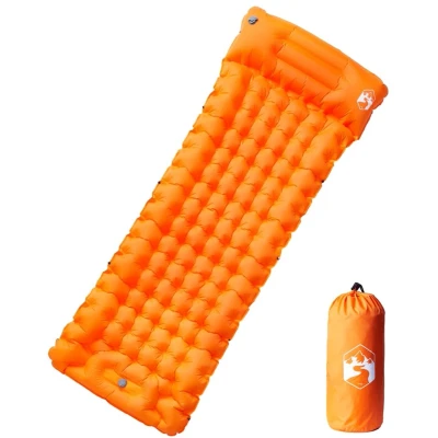 Afbeelding van VidaXL Kampeermatras met kussen zelfopblazend 1 persoons oranje