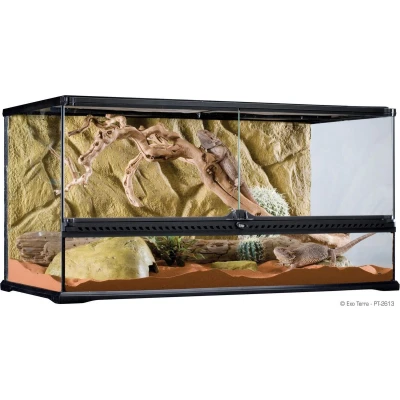 Afbeelding van Exo Terra Natural Terrarium Large Wide Zwart Terraria 90x45x45 cm