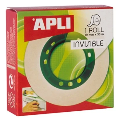 Afbeelding van APLI 11036 Onzichtbaar plakband 19 mm x 33 m