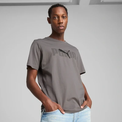 Afbeelding van Puma Essentials LOGO LAB Tshirt print, Heren, Maat: Large, Cast iron