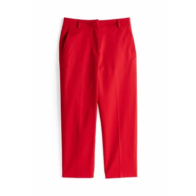 Afbeelding van Tommy Hilfiger Straight Broek, Dames, Maat: 32, Medium red