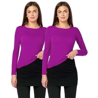 Afbeelding van Merry Style Dames Verlengingsgordel voor T shirts 2 Pack MS10 202 (2Pack Zwart/Zwart, M)