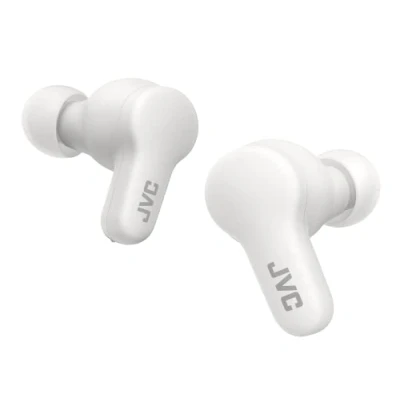 Afbeelding van JVC Gumy True Wireless, zachte en gladde elastomeer oordopjes, meerdere geluidsmodi, Bluetooth 5.3, batterijduur 24 uur, IPX4 regenbestendig, HA Z77T W (cocowit)