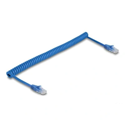 Afbeelding van Delock RJ45 Spiralkabel Stecker zu Cat.6 UTP 1,3 m bis 3,3 b
