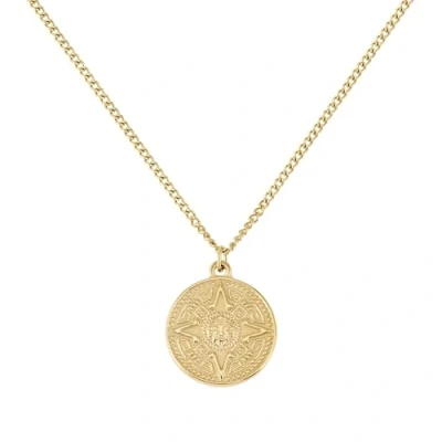 Afbeelding van halsketting voor dames met Kompas hanger van waterbestendig roestvrij staal in goud, zilver en roségoud I