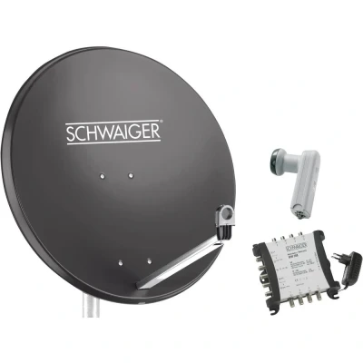 Afbeelding van Schwaiger SPI9961SET6 Satellietset zonder receiver Aantal gebruikers: 8 80 cm
