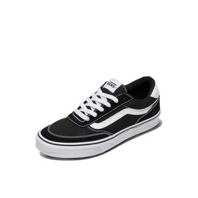 Afbeelding van Vans Heren Brooklyn Ls Sneaker, Suede/Canvas Zwart/Wit, 14 UK, Suede Canvas Zwart Wit, 49 EU