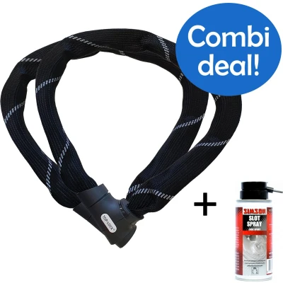 Afbeelding van Combi Deal! Maxxsloten Bundel 2x TOP LOCK ART 2 90cm Fietsslot + Slotspray Simson 100ml