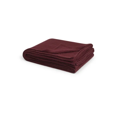 Afbeelding van Yumeko sprei mousseline katoen arch bordeaux 200x230