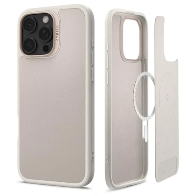Afbeelding van CYRILL van Spigen Kajuk Mag hoesje compatibel met iPhone 16 Pro Max (2024) Cream