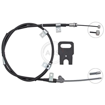 Afbeelding van A.B.S. K10259 Handremkabel 1620mm Trommelrem SUZUKI: Grand Vitara II SUV (JT, TE, TD) 1.6 Vierwielaandrijving, 2005 2015