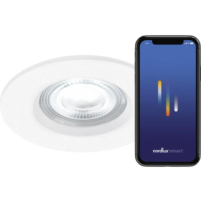 Afbeelding van Nordlux LED inbouwlamp Don Smart, 3 per set, wit