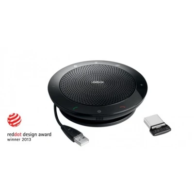 Afbeelding van Jabra Speak 510+ MS (inkl. Link 370 Mini USB Adapter) Conferentieluidspreker Bluetooth, 2.0 Zwart