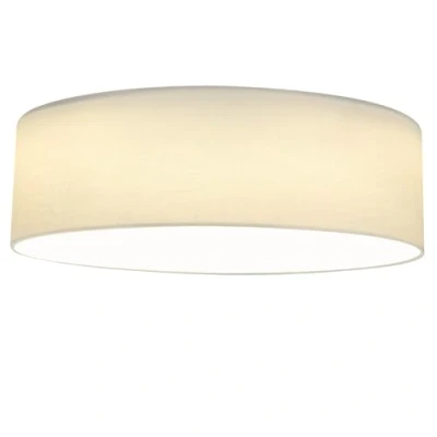 Afbeelding van Navaris LED plafondlamp rond 22W Ø 40 cm Stoffen plafonnière met warm Wit licht Ronde lamp