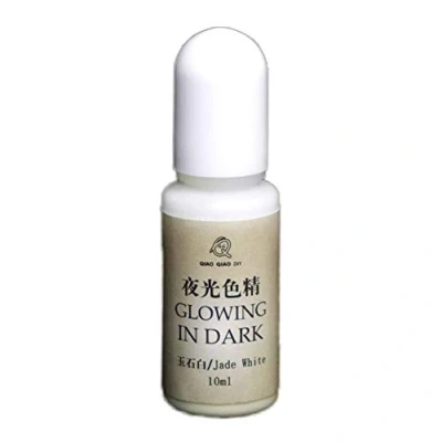 Afbeelding van Brussels 08 1 st 10 ml UV Hars Epoxy Lichtgevende Pigment Kleurstof Glow in The Dark Kleur Vloeibaar voor DIY Ambachten Art Sieraden Maken Jade Wit