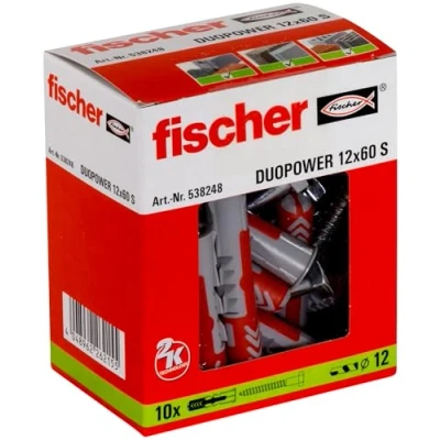 Afbeelding van Fischer plug Duopower 12x60mm met schroef