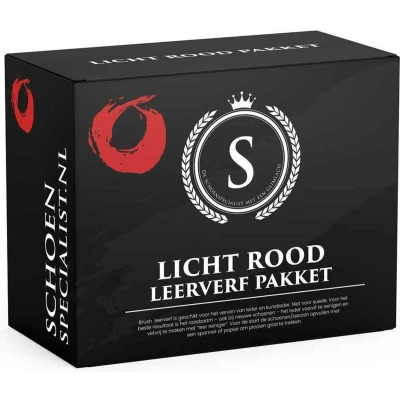 Afbeelding van Brush leerverf pakket 031 Licht rood