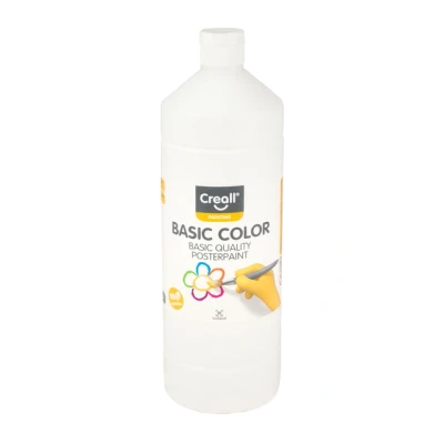 Afbeelding van Plakkaatverf Creall basic wit 1000ml
