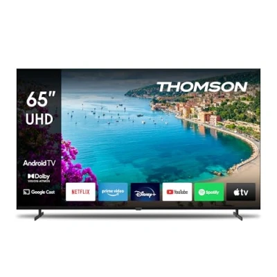 Afbeelding van THOMSON 65 Inch (164 cm) UHD Smart Android TV (WLAN, HDR, drievoudige tuner DVB C/S2/T2) 65UA5S13 2023