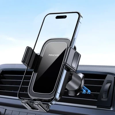 Afbeelding van Miracase Autotelefoonhouder [2024 opgewaardeerd en stabiel] Air Vent Auto Telefoonhouder, 360 draaibare telefoonhouder voor auto&#039;s iPhone &amp; Samsung Google