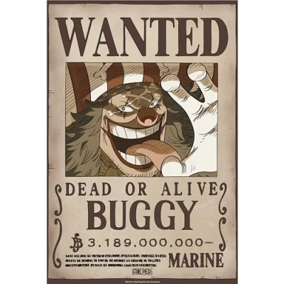 Afbeelding van Poster One Piece Wanted Buggy Wano 38x52cm