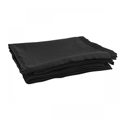 Afbeelding van Wentex P&amp;D Curtain Medium Gloss Satin Pleated, 300(w) x 500(h)cm, 165 Gram/M2, Black