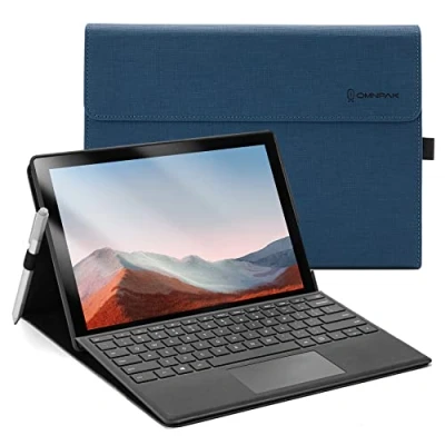 Afbeelding van Omnpak Hoes Voor Microsoft Surface Pro 7+ (2021)/ 7(2019)/ 6(2018)/ 5(2017)/ 4, Instelbare Kijkhoek, Compatibel met Type Cover toetsenbord