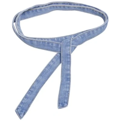 Afbeelding van FUXIU Modieuze Denims Tailleband SelfTie Voor Bovenjas Jeans Jurken Decoratieve Vrouwen Meisje Taille Decor, Lichtblauw, As detailed discription