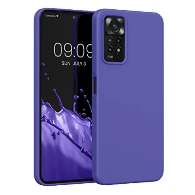 Afbeelding van kwmobile telefoonhoesje geschikt voor Xiaomi Redmi Note 11 Pro / (5G) 12 (4G) Hoesje met siliconen coating Smartphone case in blauwpaars