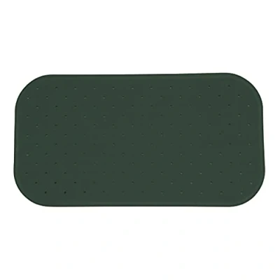 Afbeelding van MSV Douche/bad anti slip mat badkamer rubber groen 36 x 65 cm Badmatjes
