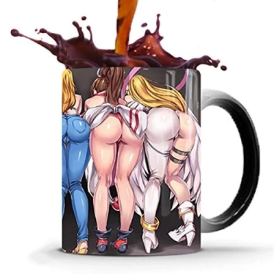 Afbeelding van Gepersonaliseerde magische mok, hittegevoelige keramische koffiemokken mok Perfect nieuwigheidscadeau/Vadergeschenken 350ml (12oz)