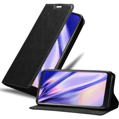 Afbeelding van Cadorabo Hoesje geschikt voor LG K50 in ZWARTE NACHT Beschermhoes met magnetische sluiting, standfunctie en kaartvakje Book Case Cover Etui