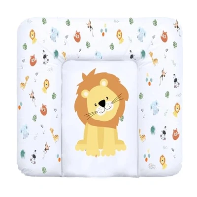 Afbeelding van Aankleedkussen, babycommode 85 x 72 cm zacht aankleedmat waterdicht aankleedkussen Safari Motief