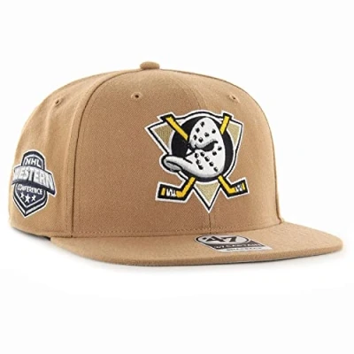 Afbeelding van 47 Merk Snapback Cap SURE SHOT Anaheim Ducks camel beige