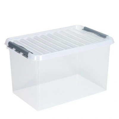 Afbeelding van SUNWARE Q Line Box 72 Liter ,600 x 400 420 mm transparant/metal