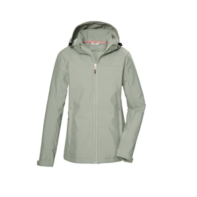 Afbeelding van killtec dames Softshell jas/buitenjas met capuchon KOS 102 WMN SFTSHLL JCKT, helles salbei, 34, 42804 000