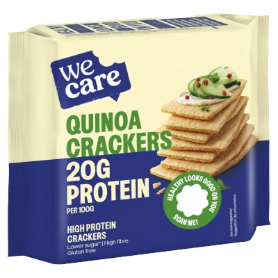 Afbeelding van 3x WeCare High Protein Crackers Quinoa 100 gr