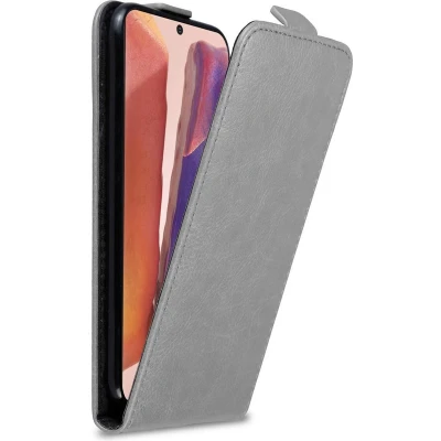 Afbeelding van Cadorabo Hoesje geschikt voor Samsung Galaxy NOTE 20 PLUS in TITANIUM GRIJS Beschermhoes flip design Case Cover met magnetische sluiting