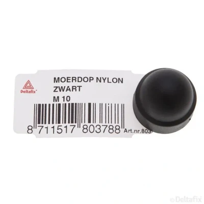 Afbeelding van Deltafix Moerdop nylon zwart M10
