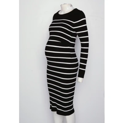 Afbeelding van Mamalicious Mlnewsiv JUNE Dress Etuijurk, Dames, Maat: 38, Black