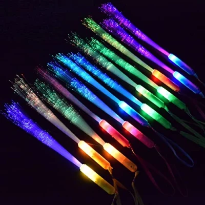 Afbeelding van M.best 12 stks Glow Sticks Party Supplies, 3 Modes Kleurrijke Knipperende LED Light Up Wands voor Gunsten