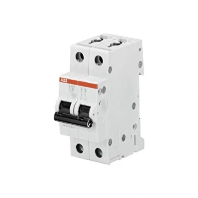 Afbeelding van Abb s202 installatieautomaat 2p c karakteristiek 6a iec en 60898 1 6 ka iec60947 2 10 modulen breedte 35mm 2cds252001r0064