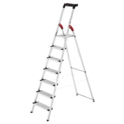 Afbeelding van Trapladder Hailo L80, en 131, met multifunctionele schaal XXL treden, tot 150 kg, div. varianten