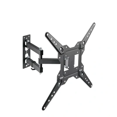 Afbeelding van conecto Wandhouder voor televisie, kantel en zwenkbare universele beugel met scharnierarm, max. VESA 400x400 mm, 23 55 inch platte gebogen modellen tot 30 kg, zwart
