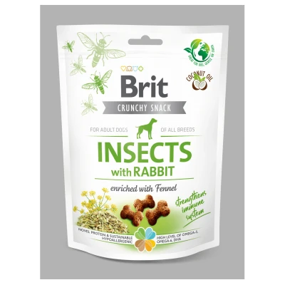 Afbeelding van Brit Dog Crunchy Cracker 200 g Hondensnacks Insecten&amp;Konijn