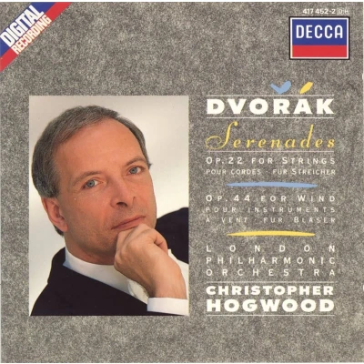 Afbeelding van ANTONÍN DVOŘÁK LONDON PHILHARMONIC ORCHESTRA, CHRISTOPHER HOGWOOD Serenades Op. 22 &amp; 44 (CD)
