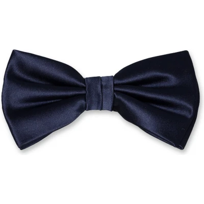 Afbeelding van E.L. Cravatte Strik Donkerblauw Satijn Polyester Vlinderdas